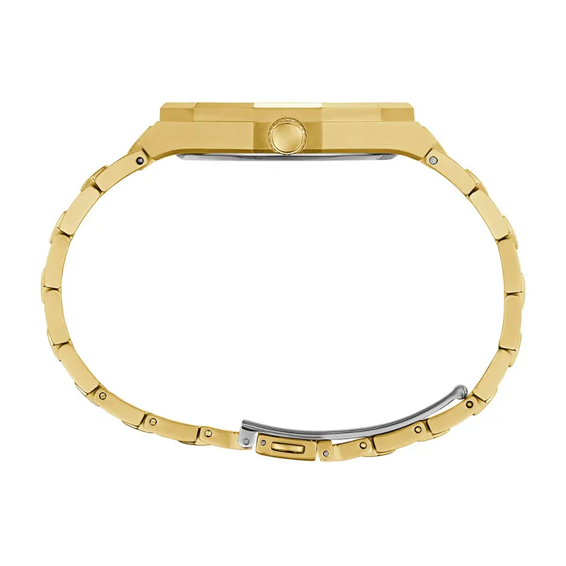 Guess Asset Green Sunray Dial Gold-tone Men's Watc- GW0575G2